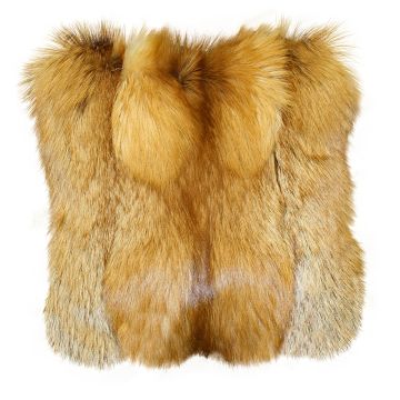 Red Fox Fur Pillow 