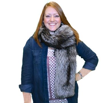 Silver Fox Fur Scarf #svsf