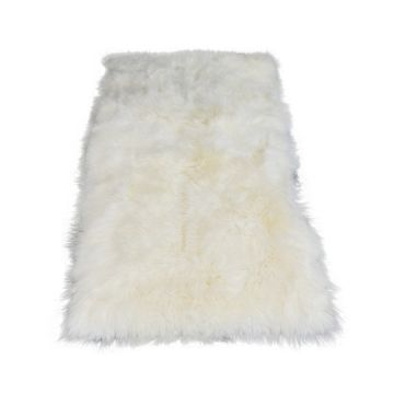 Natural White Sheepskin Plate