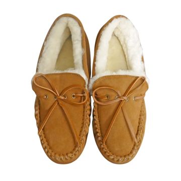 Mens Genuine Sheepskin Slippers