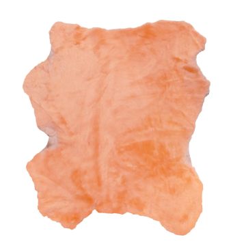 Salmon/Orange Shearling - Brown Back