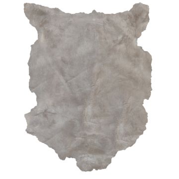 Sheared Light-Gray Tuscan Lamb - Pale Suede Back