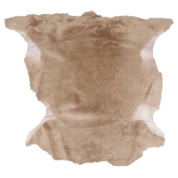 Sheared Pale-Brown Shearling - Suede Back