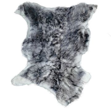 Long-Hair Tuscan Lamb - White with Black Tips (Semi-Heavy)