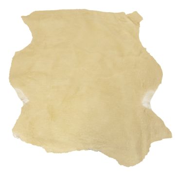 Sheared Beige Shearling (2) - Chrome-Blue Suede Back