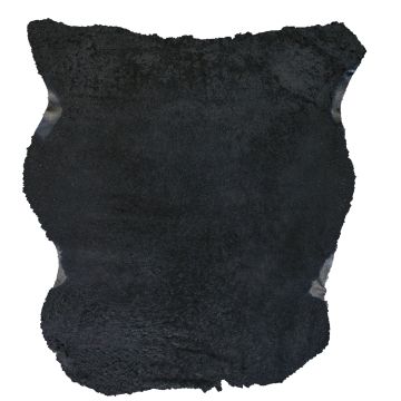Navy Shearling Sheepskin - Black Nappa Back