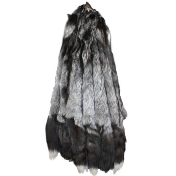 Premium Label Silver Fox Fur Pelt (medium)