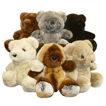 Rex Rabbit Fur Stuffed Teddy Bear 