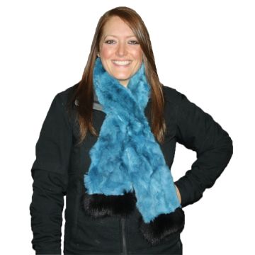 Rex Rabbit Fur Scarf #4037