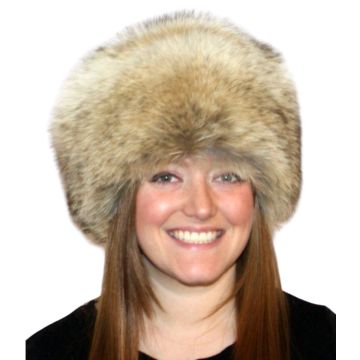 Coyote Fur Pill Box Hat