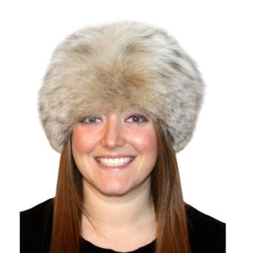 Lynx Fur Pill Box Hat