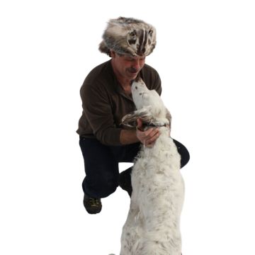 Badger Fur Davy Crockett Hat