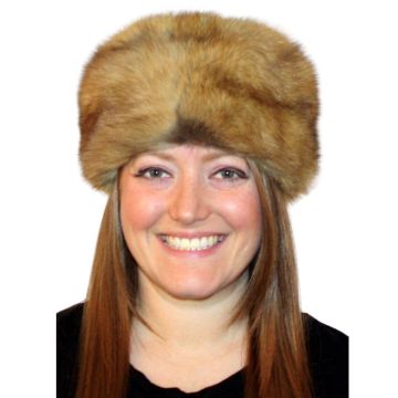 Sable Fur Pill Box Hat