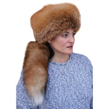 Red Fox Fur Vogue Hat