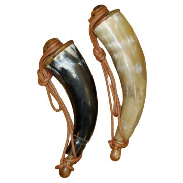Buffalo Horn Powder Horn