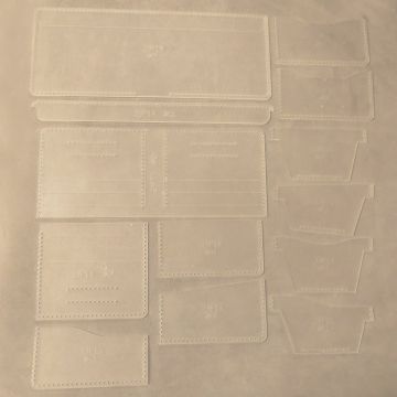 Leather Wallet Template- 16 Style