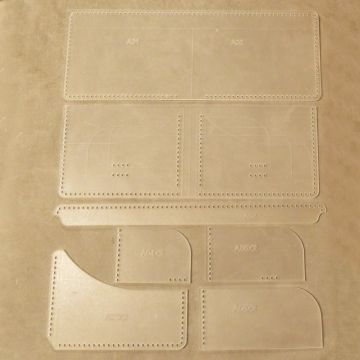 Leather Wallet Template- Angel Wing Style