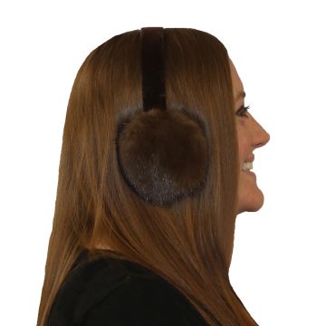 Wild Mink Fur Ear Muffs