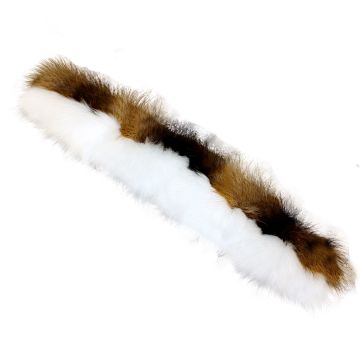 Alaskan Style Wolverine & White Finn Raccoon Ruff