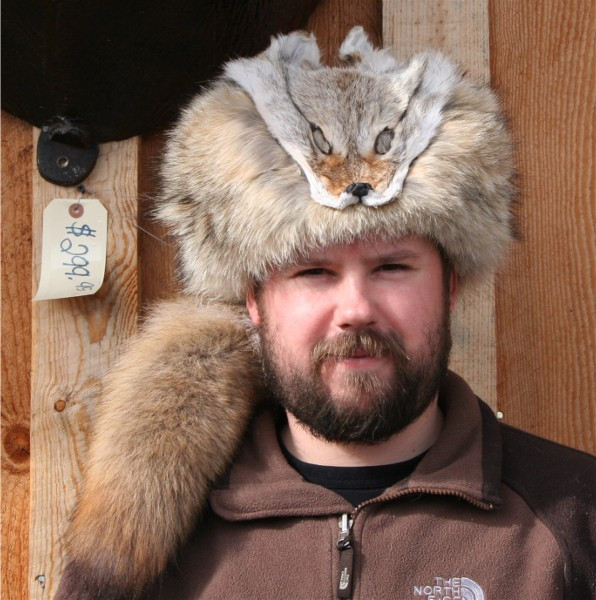 Coyote Fur Davy Crockett Hat