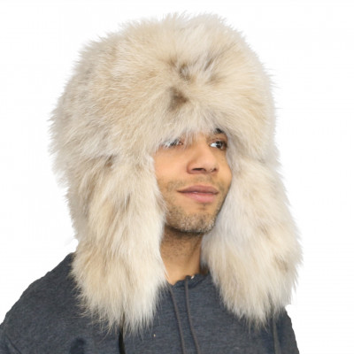 Lynx Fur Russian Trooper Style Hat