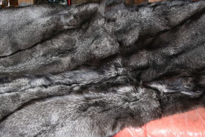 Blue Frost Fox Fur Throw Blanket 48" X 72"