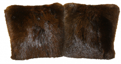 Natural Beaver Fur Pillow