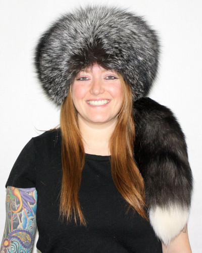 Silver Fox Fur Vogue Hat