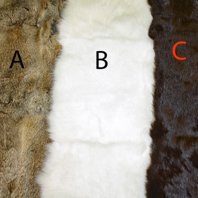 Rabbit Fur Blankets / Plates - Three Colors
