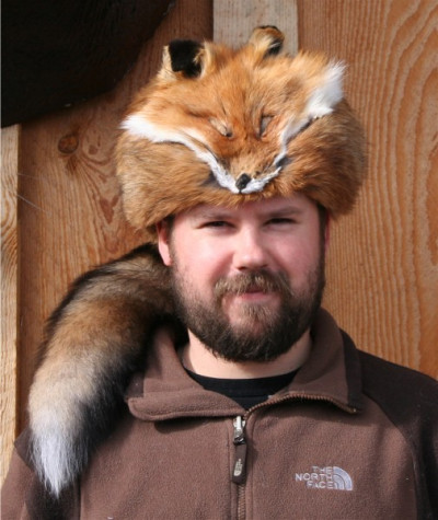 Red Fox Fur Davy Crockett Hat