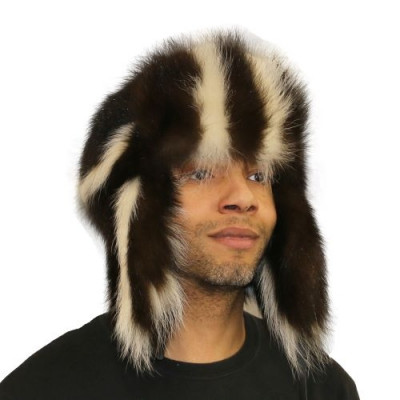 Skunk Fur Russian Trooper Style Hat