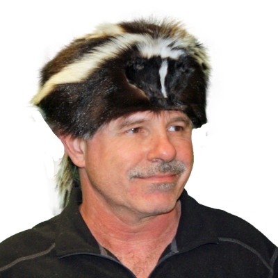 Skunk Fur Davy Crockett Hat