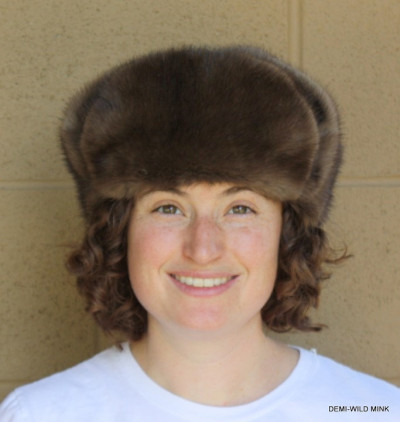 Demi Wild Mink Fur Russian Trooper Style Hat
