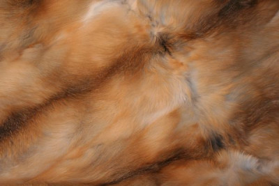 Golden Island Fox Fur Blanket 60" X 72" 