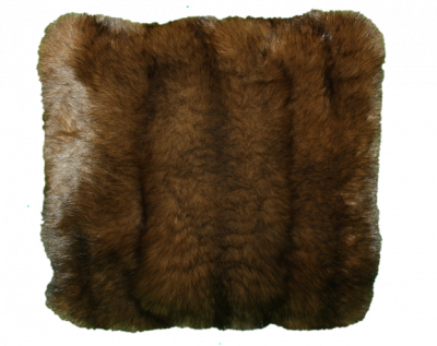 Sable Dyed Fox Fur Pillow