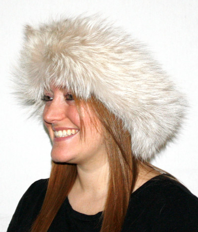 Fawn Glow Fox Fur Headband| Fur Neck Warmer | Fur Neck Collar
