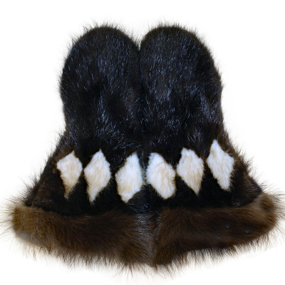 Alaska Musher Mittens - Beaver & Wolverine Fur