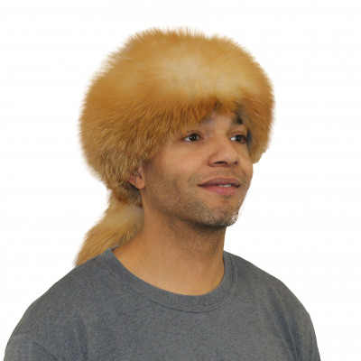 Red Fox Fur Daniel Boone Hat