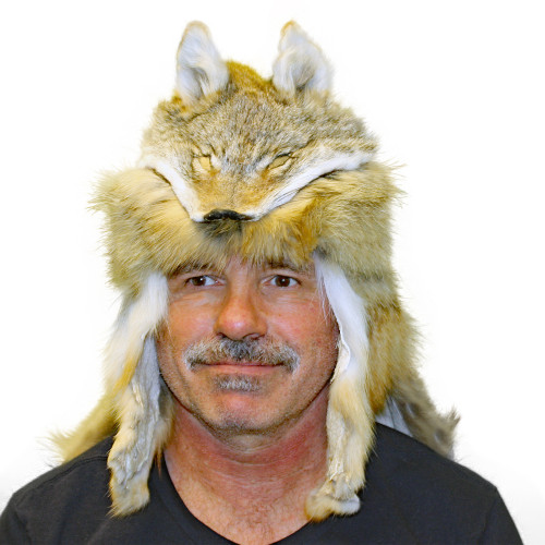 Coyote Mountain Man Style Fur Hat With 