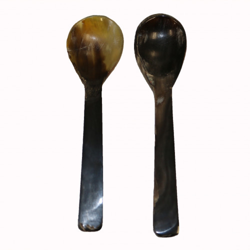 Buffalo Horn Carved Spoons - (Qty 5)