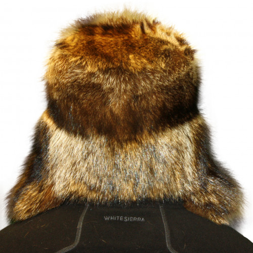 Raccoon Fur Russian Trooper Style Hat