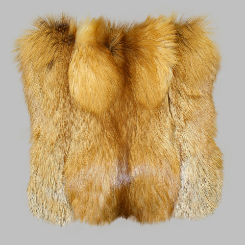 Red Fox Fur Pillow 
