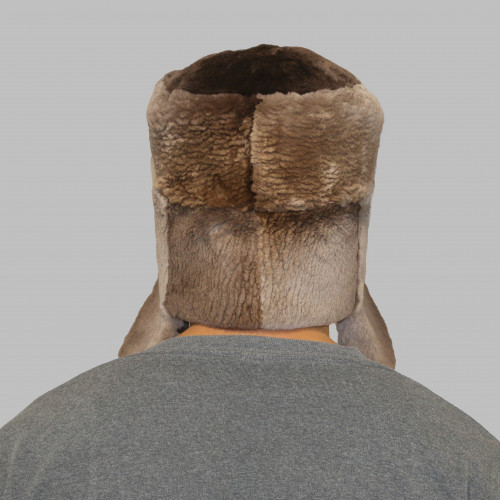 Natural Sheared Beaver Plucked & Sheared Beaver Fur Russian Trooper Style Hat