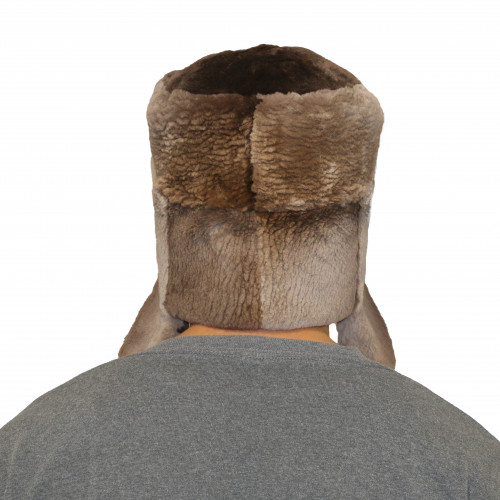 Natural Sheared Beaver Plucked & Sheared Beaver Fur Russian Trooper Style Hat