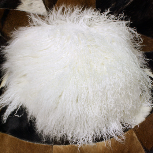 Glacier Wear - Tibetan Mongolian Lamb Fur Plate Blanket For Sale - White