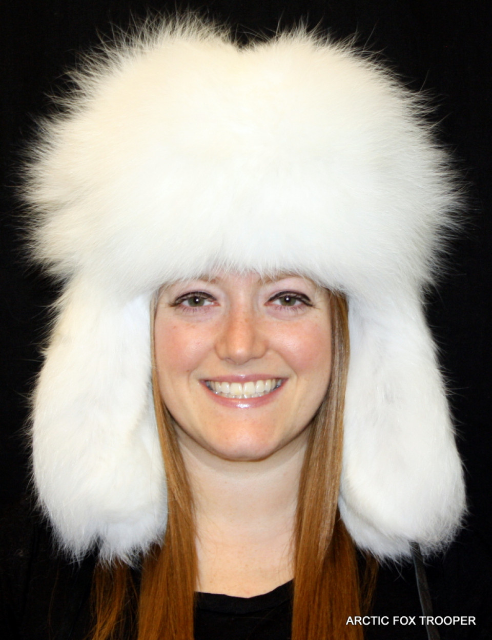 Accessoires Hoeden & petten Wintermutsen Bontmutsen Arctic Fox Fur Hat Saga Furs Ushanka Hat in Licht Heldergroen Bont 
