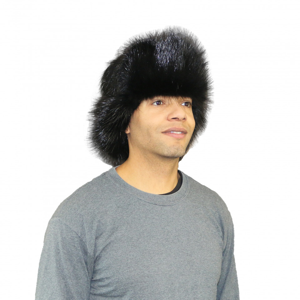 Accessoires Hoeden & petten Wintermutsen Glacier Wear Black Dyed Beaver Fur Russian Trooper Hat hts1012 