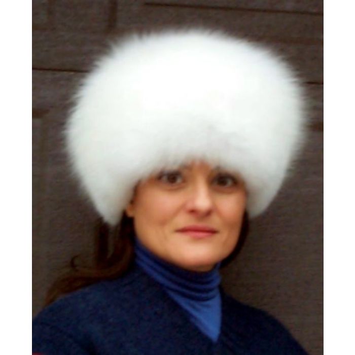 Glacier Wear - Arctic Fox Pill Box Style Fur Hat For Sale display picture 1