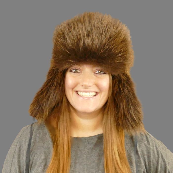 Glacier Wear - Natural Beaver Trooper Style Fur Hat For Sale