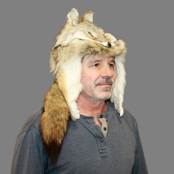 Glacier Wear - Coyote Mountain Man Style Fur Hat For Sale display picture 2